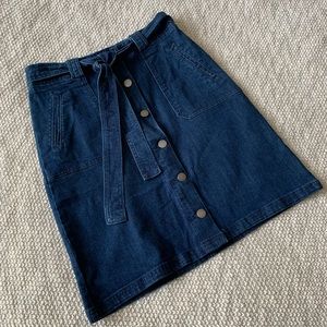 Target A New Day Button Up Denim Skirt